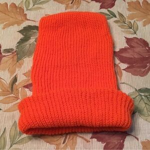 Bright Orange Knit Beanie